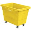 Global Industrial 8 Bushel Plastic Bulk Box Truck, Direct Mount Base, Yellow, 33-3/10L x 24-3/5W x 27-2/5H 800313YL